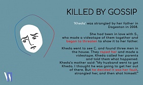 Kheda was strangled by her father in Dagestan in 2008